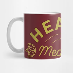 Heavily Meditated Text Design Mug